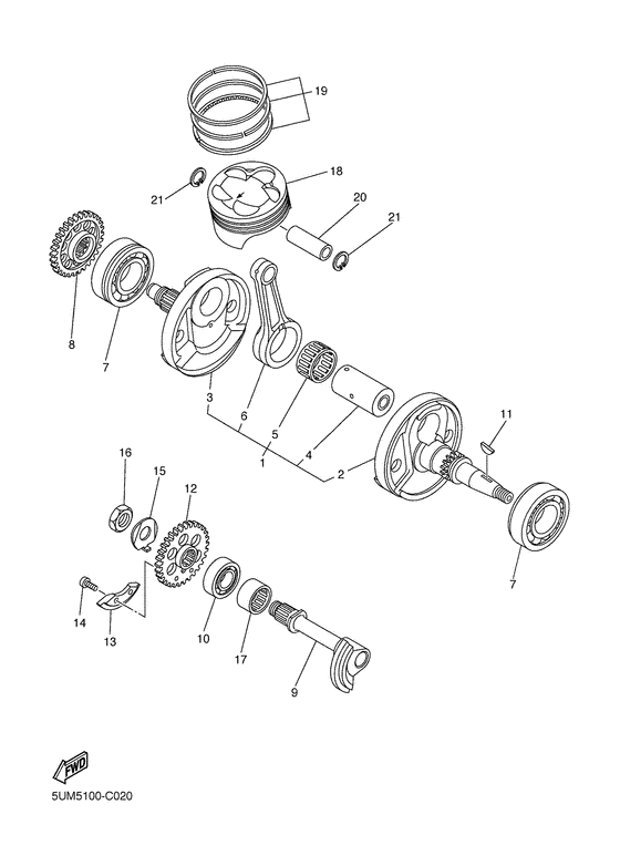 Crankshaft & piston