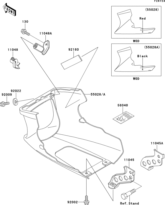 EX500 Cowling lowers(1 / 2)(ex500-d5)