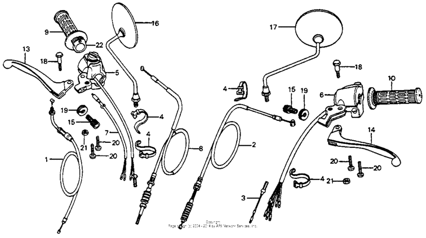 Handle lever + switch 79