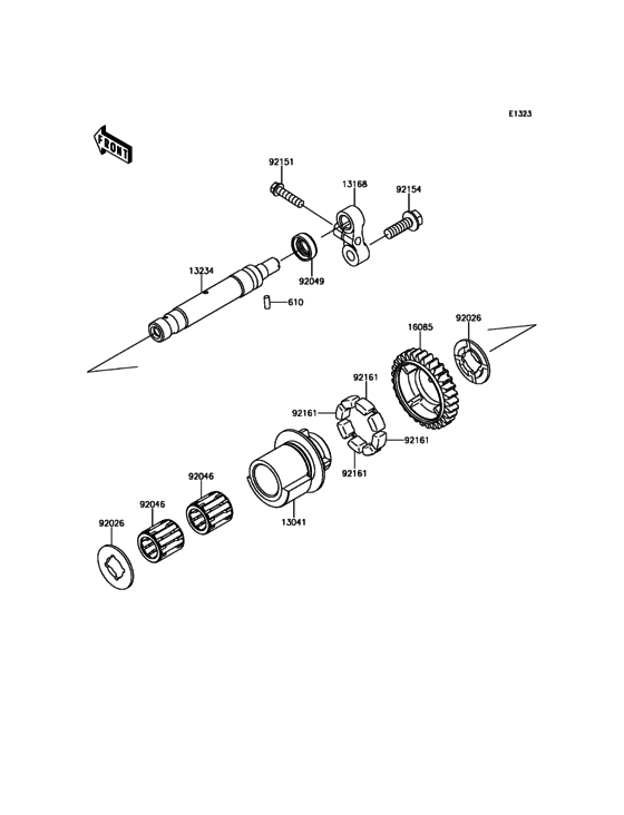 ZX1000 Валансирный вал