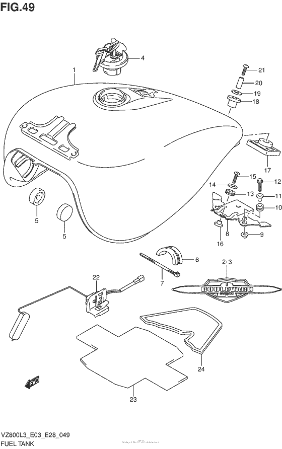 Fuel Tank (Vz800L3 E33)
