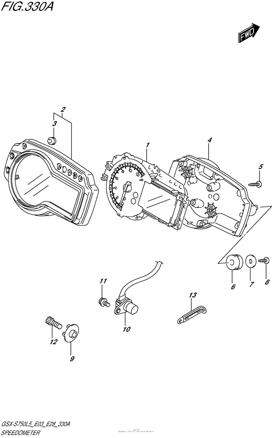 Speedometer (Gsx-S750L5 E03)