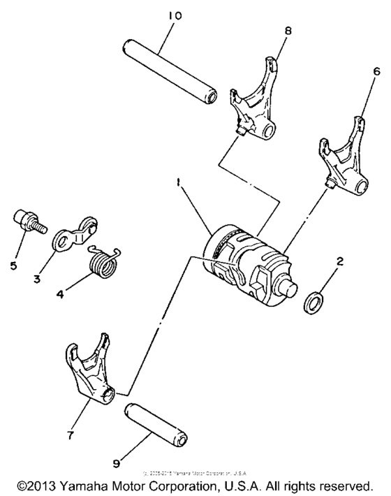  Shift cam - fork