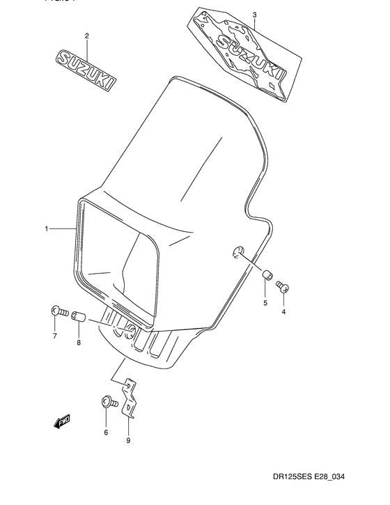 Headlamp cover  front fender