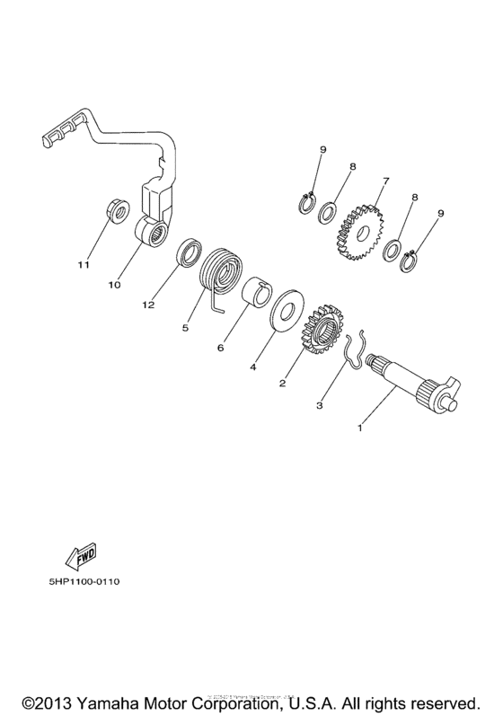 TTR125LN Стартер