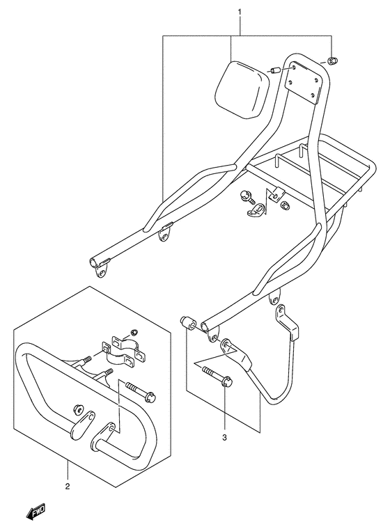 VL250 Багажник