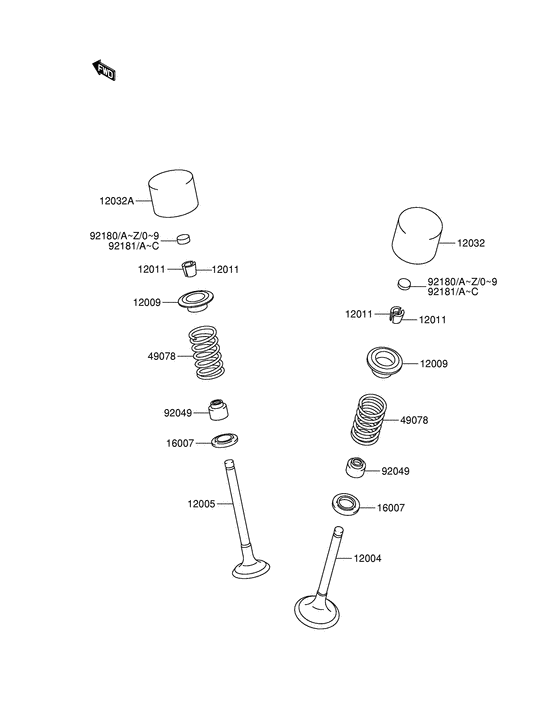 RM-Z250 Клапан
