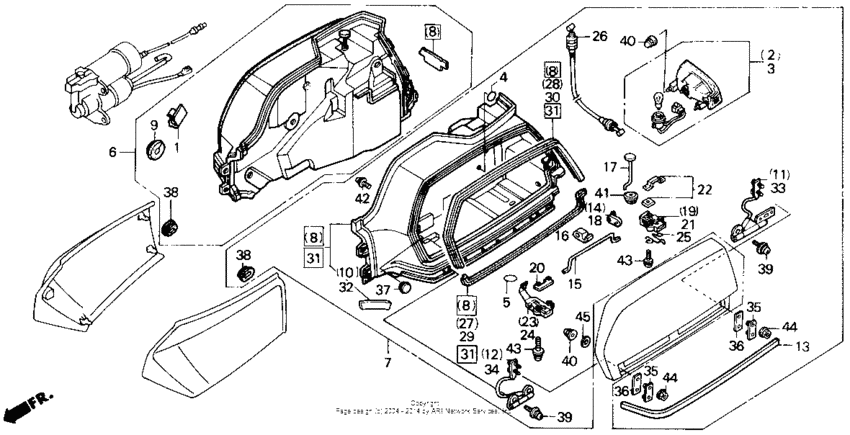 Saddlebag body set 90