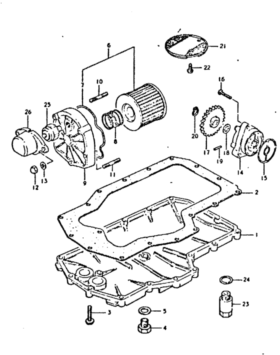 Oil pump - oil filter