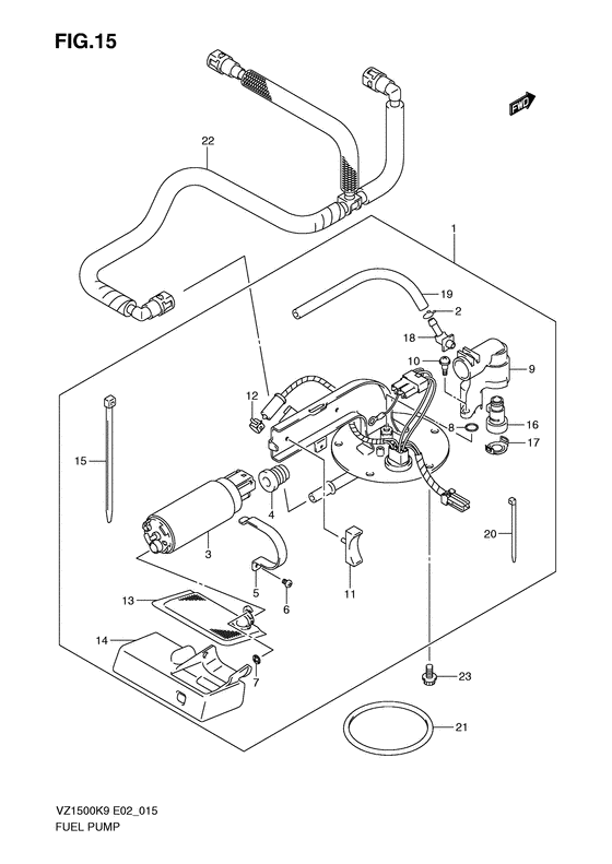 VZ1500 Топливный насос