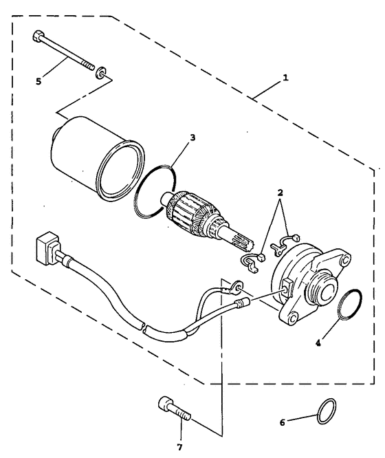 YW100E Стартер