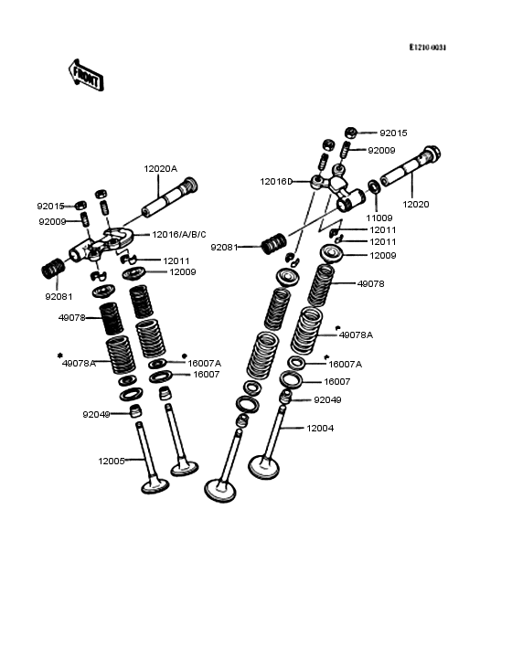 Rocker arms/valves