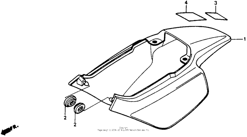 Rear cowl 88-93