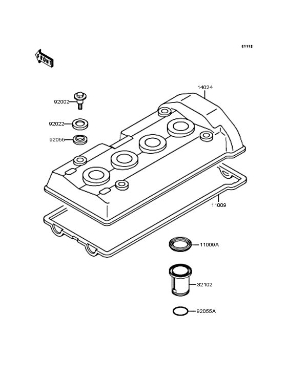 ZX400 Крышка головки цилиндров