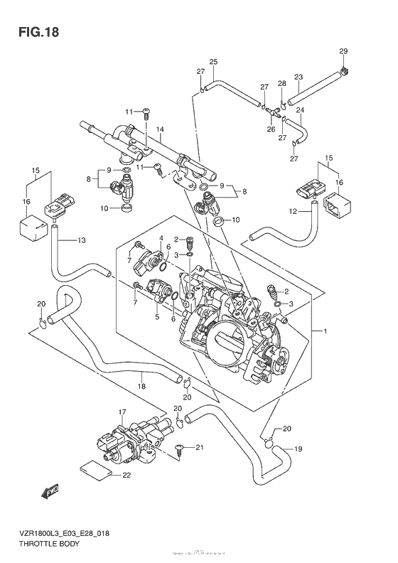 Throttle Body (Vzr1800Zl3 E33)