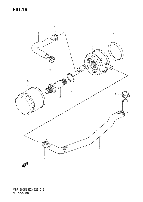 VZR1800 Масляный радиатор