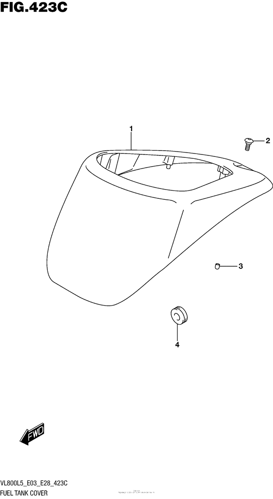 Fuel Tank Cover (Vl800Tl5 E03)