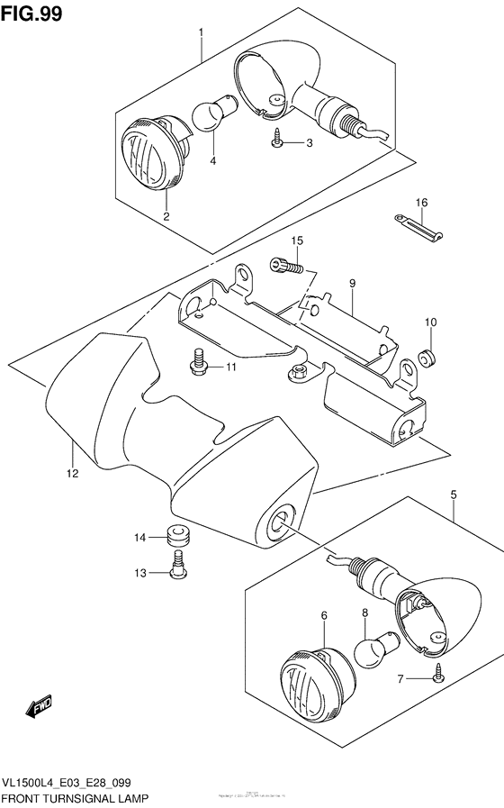 Front Turnsignal Lamp (Vl1500Bl4 E03)