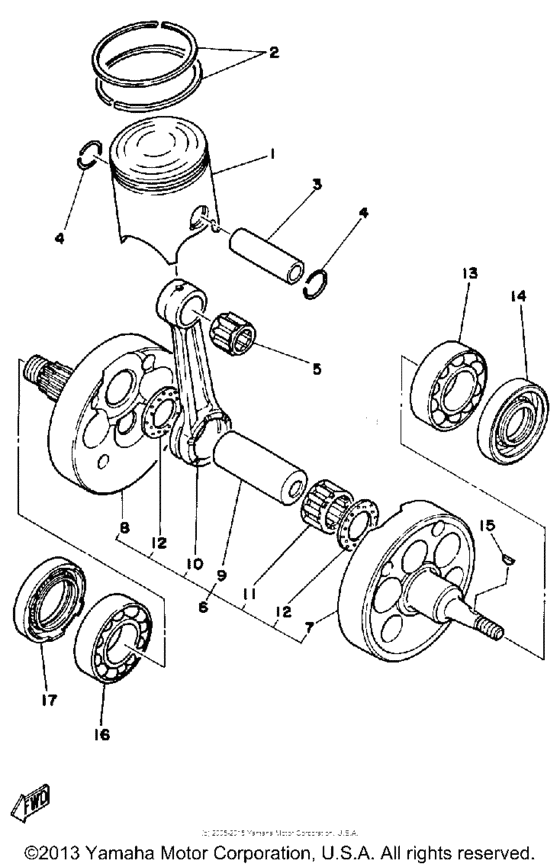 Crankshaft-pistion