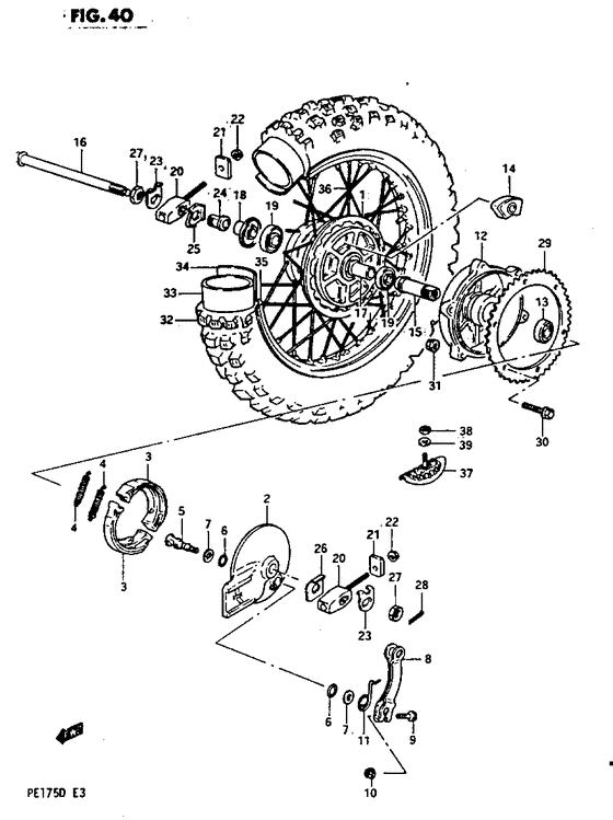 Заднее колесо model