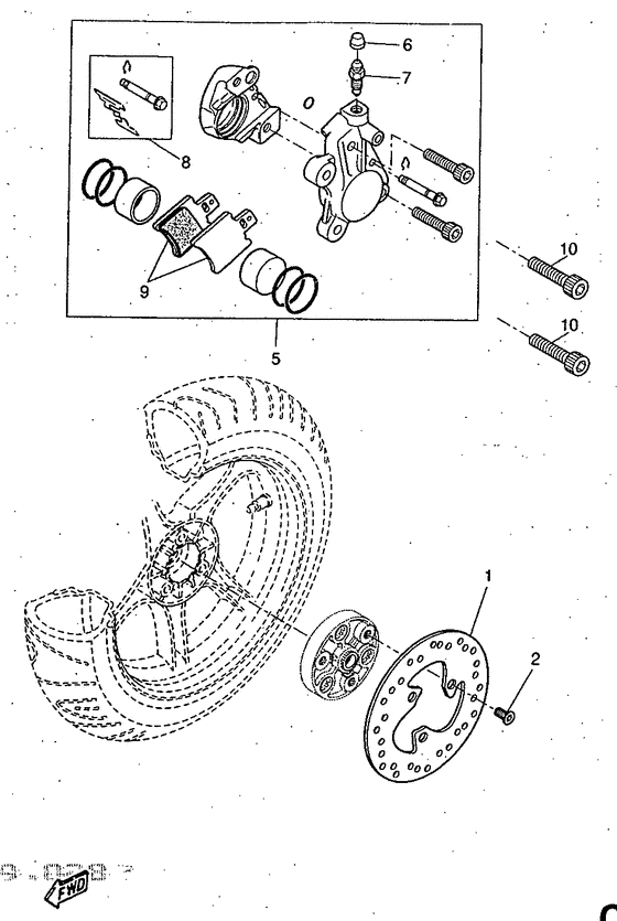 YQ50 Задний суппорт
