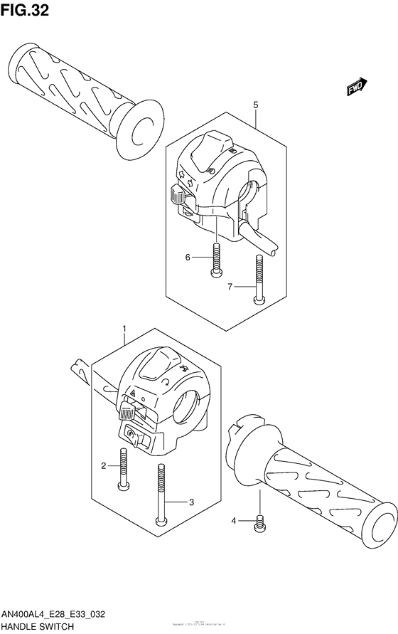 AN400 (ABS) Рулевые переключатели