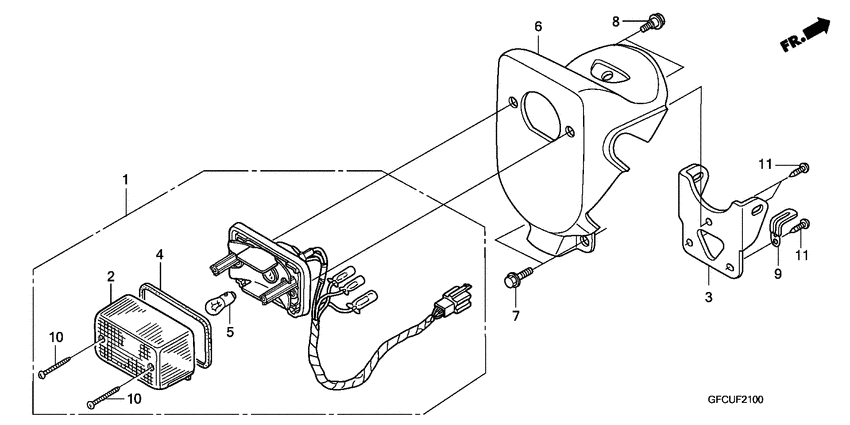 Taillight unit ass`y