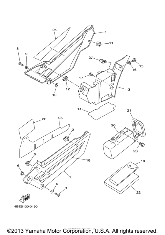XT225MC Боковые обтекатели