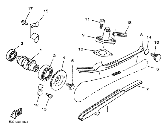 Camshaft. chain