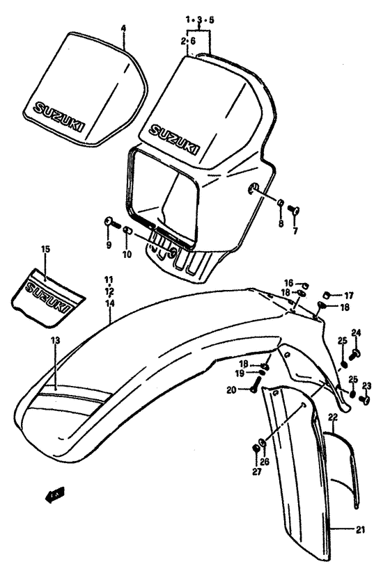Headlamp housing-front fender