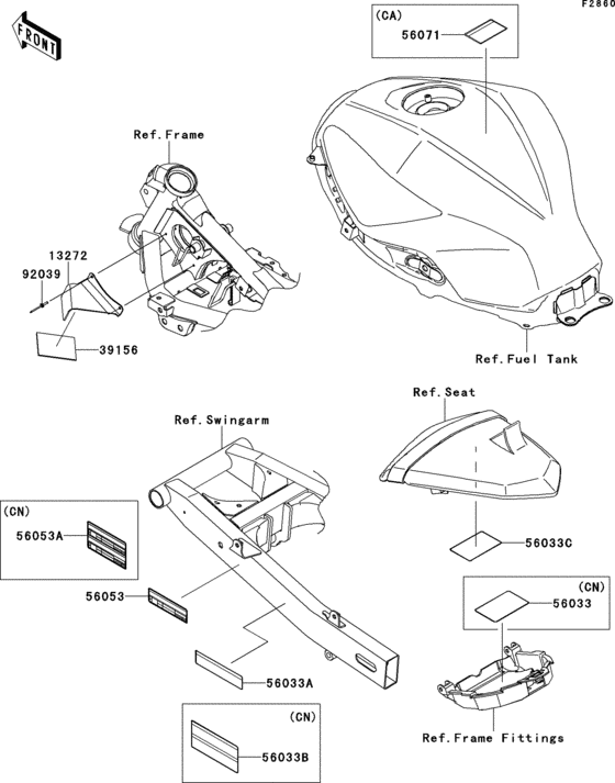 EX300 Лейбл предостережения