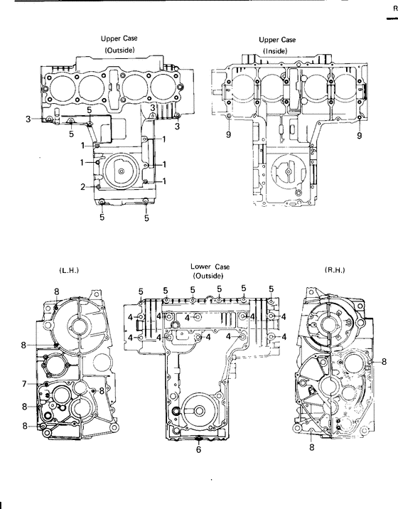 Crankcase bolt & stud pattern