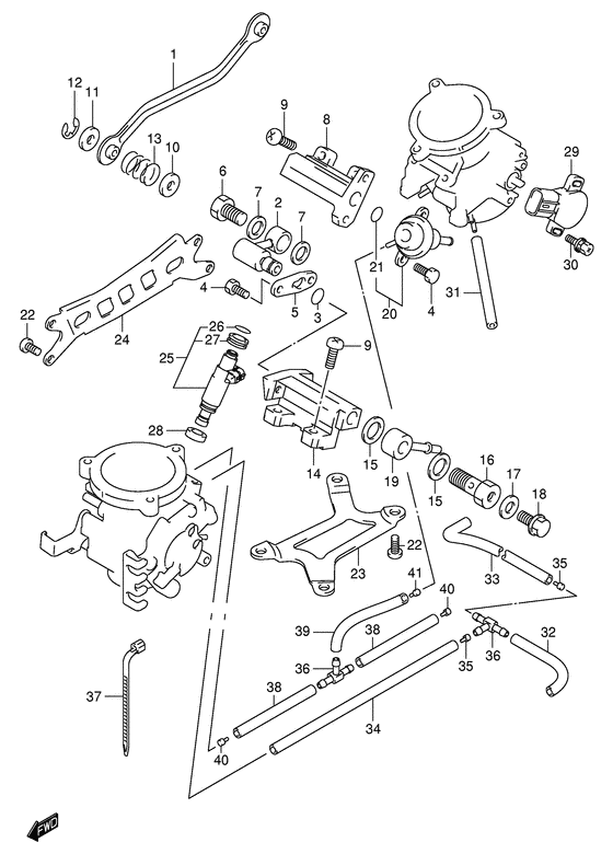 Throttle body fitting parts
