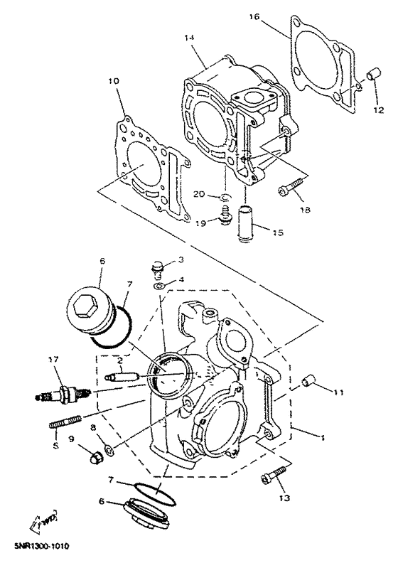 YP125D Цилиндры