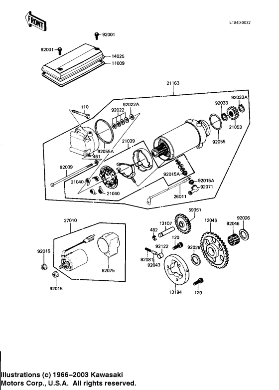 Starter motor/starter clutch