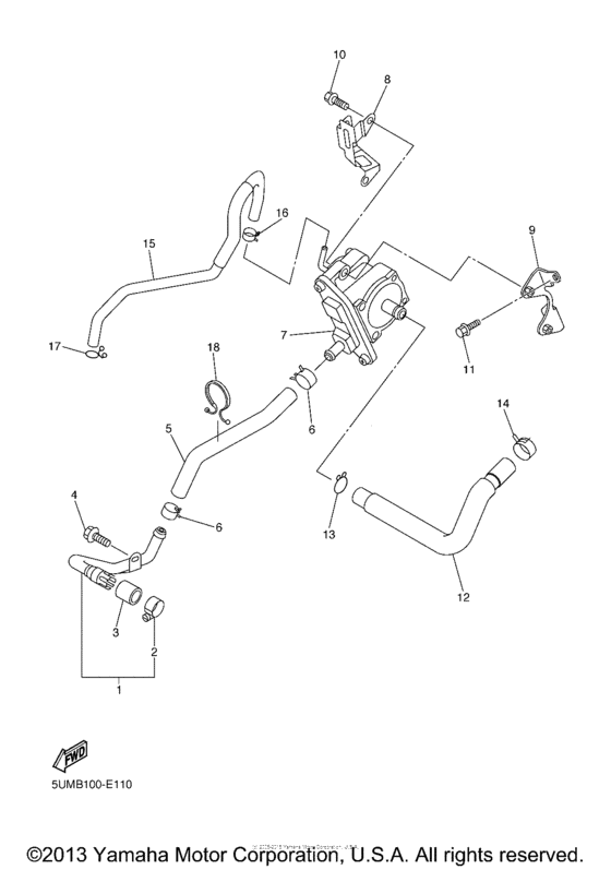 WR250F Система забора воздуха