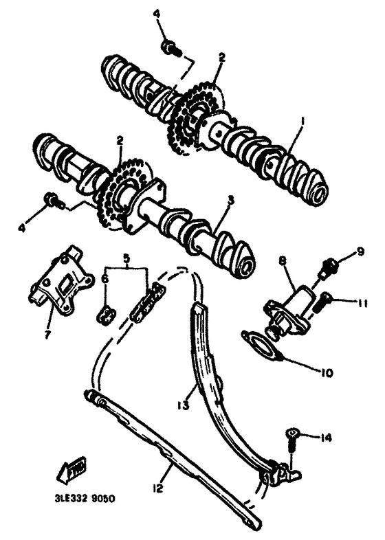 Camshaft. chain