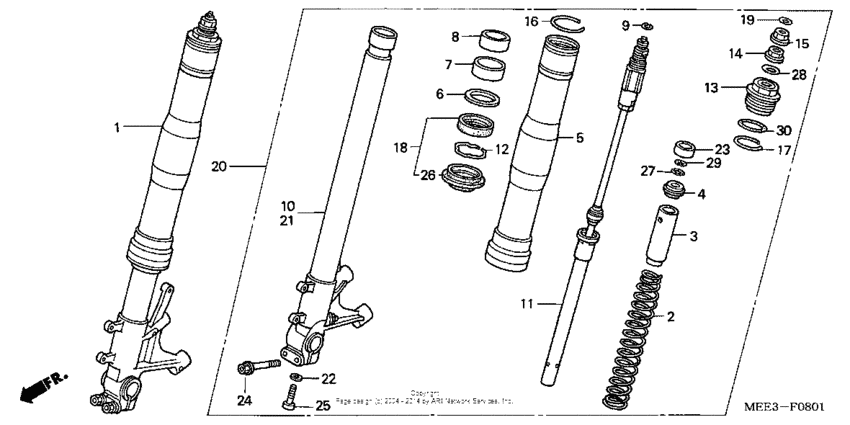 Front fork ('05-)