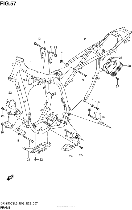 Frame (Dr-Z400Sl3 E33)