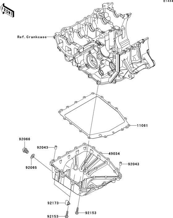 ZX600 Маслянный поддон