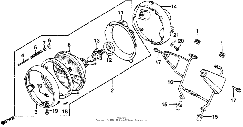 Gl500 headlight