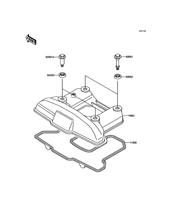 KL650 Крышка головки цилиндров