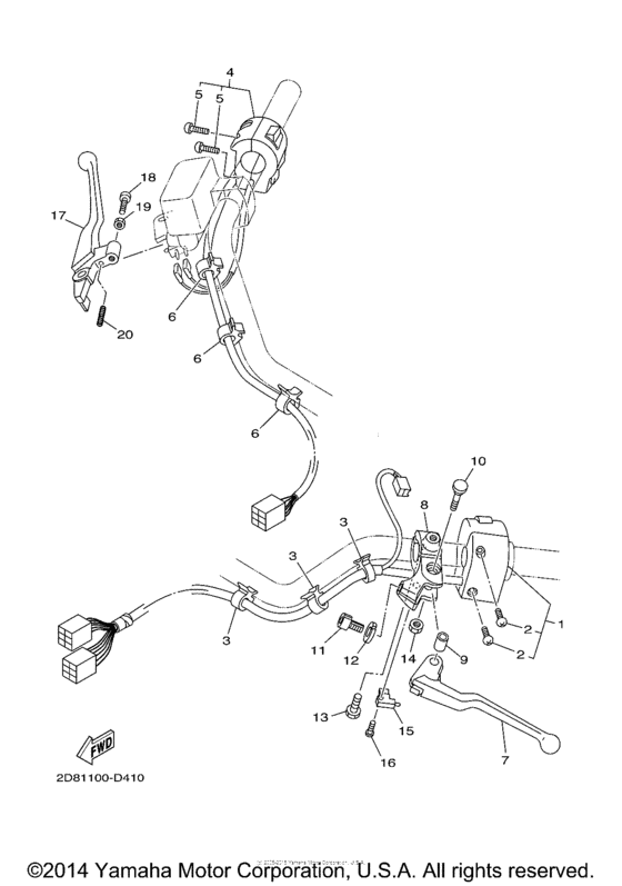 XV17PCW Рулевые переключатели