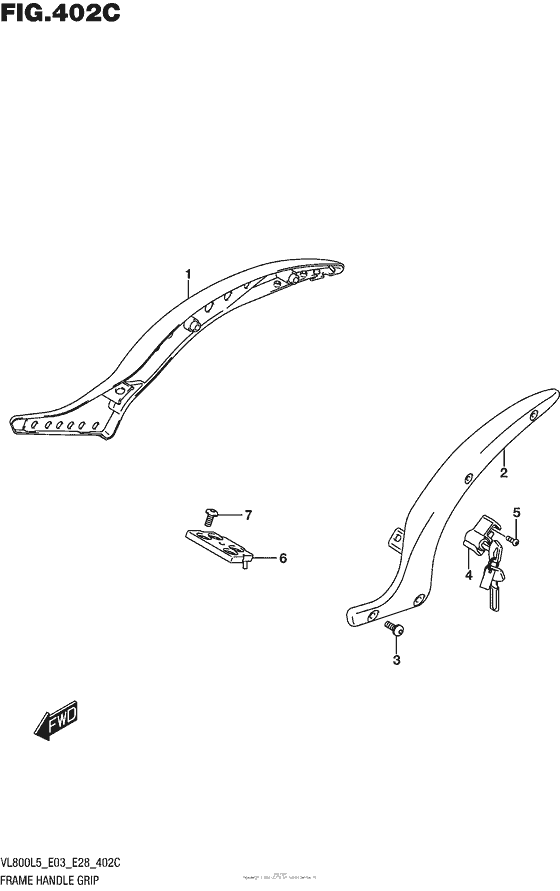 Frame Handle Grip (Vl800Tl5 E03)