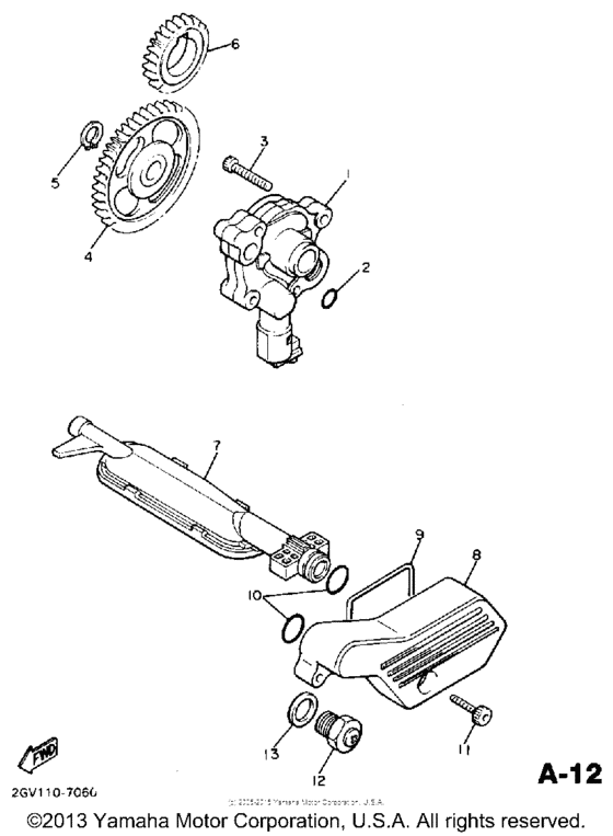 XV535A Масляный насос