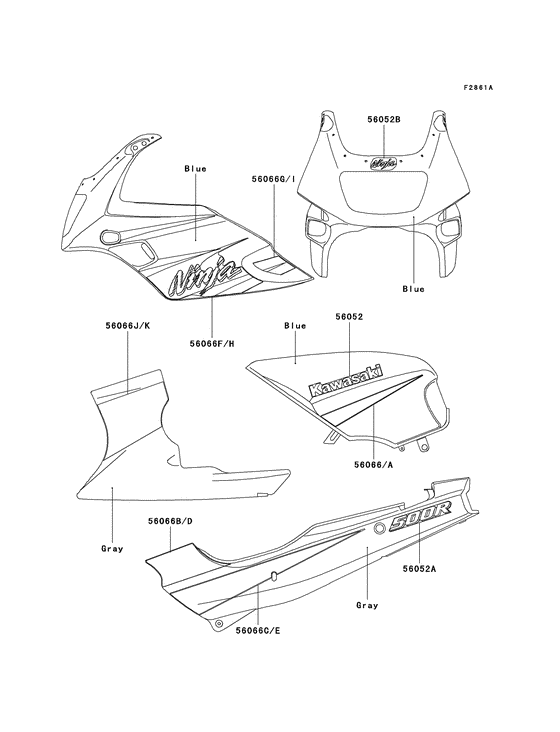 EX500 Наклейки