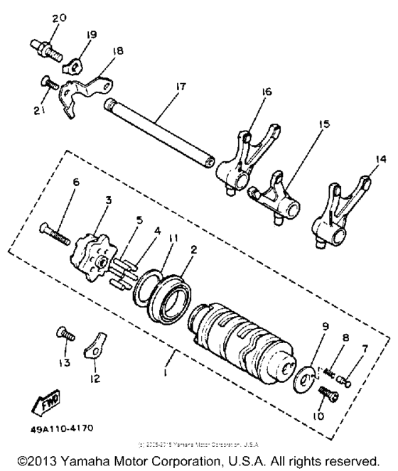 YX600S Копирный вал