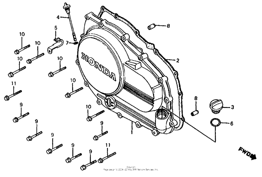 Right crankcase c0ver