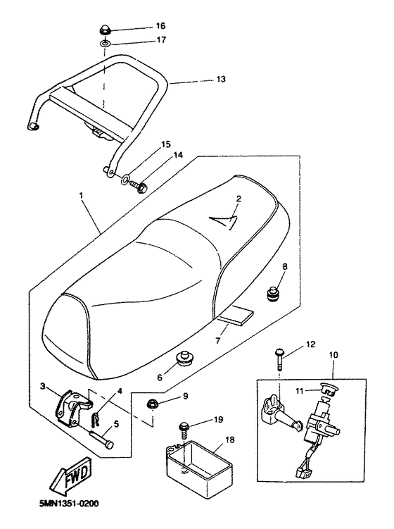 CW50 Selle porte-bagages