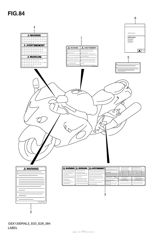 Label (Gsx1300Ral3 E28)